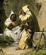 Carl Spitzweg Disputierende Monche oil painting picture wholesale